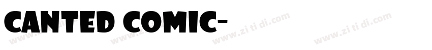 Canted Comic字体转换